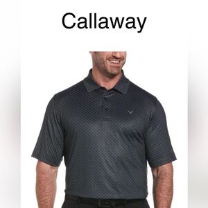 Mens Callaway polo shirt, , black, and white color new with tags
